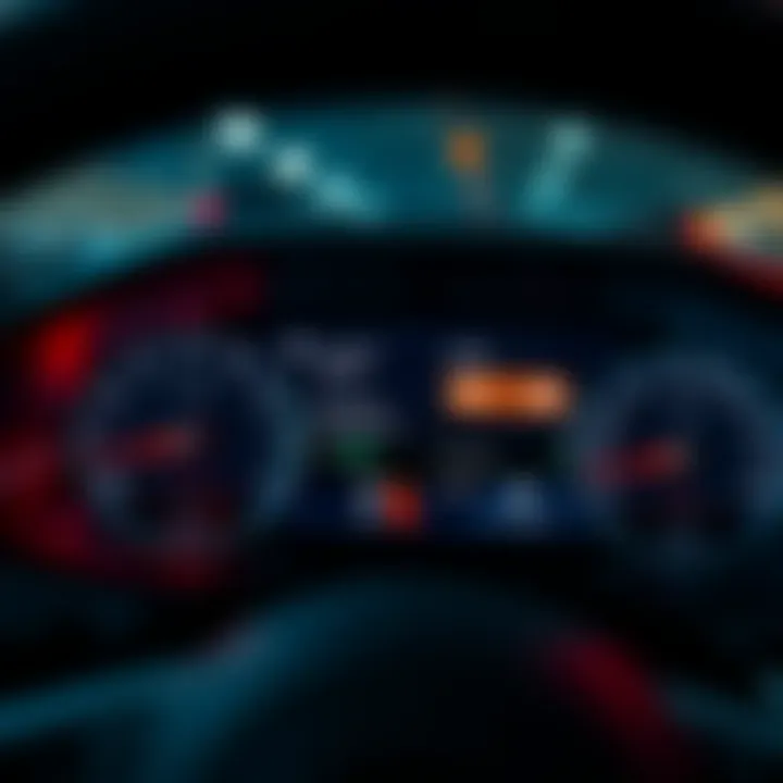 Car dashboard displaying safe driving metrics and insurance discount notifications