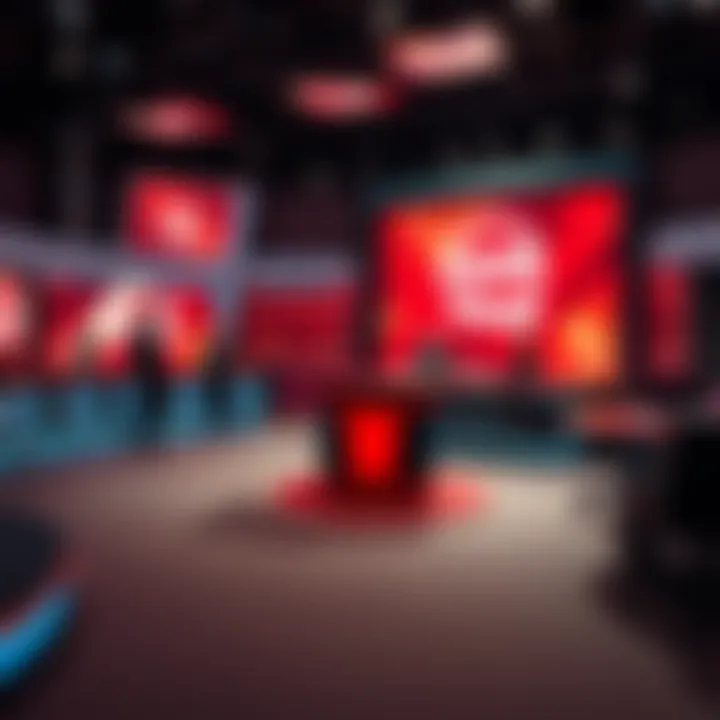 Television studio set of Fair Go with presenters ready for broadcast