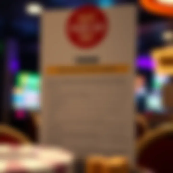 Graphic displaying terms and conditions alongside responsible gambling advice