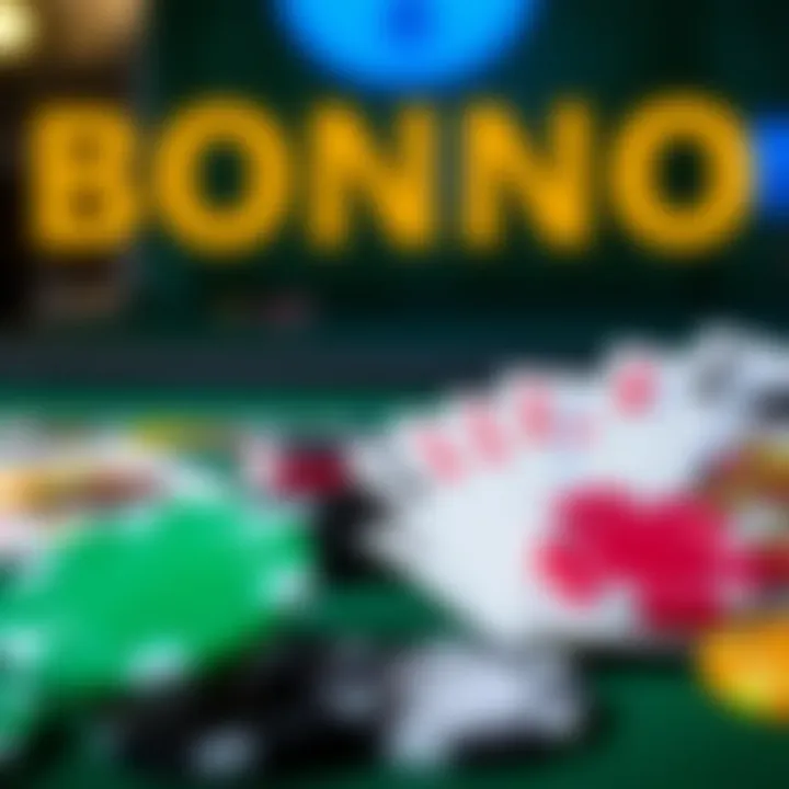 Digital bonus codes and promotional offers displayed with casino chips and cards
