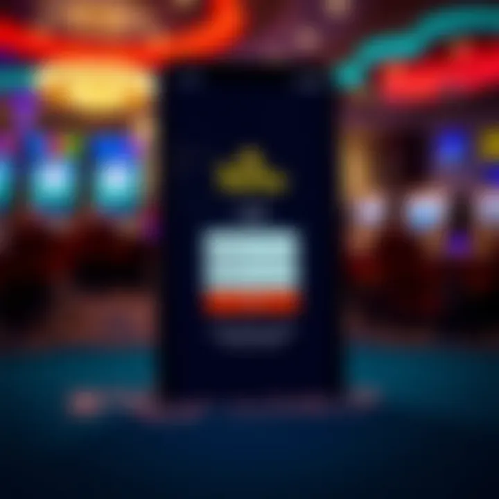 Mobile device displaying FairGo Casino login screen with secure connection indicators