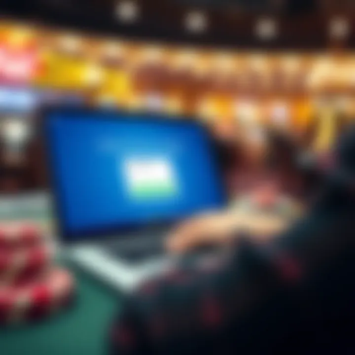 User accessing the Fair Go Finance portal on a laptop with secure login interface displayed