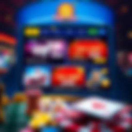 Fair Go Casino No Deposit Bonus Codes Overview Illustration of a vibrant online casino interface displaying bonus codes and promotional offers