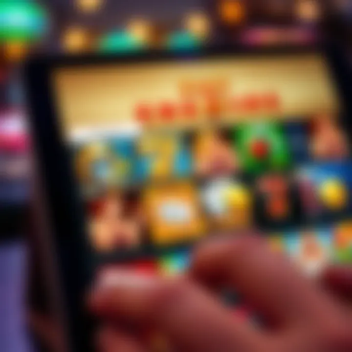 Variety of slot and table games available at Play Fair Go Casino on a digital device