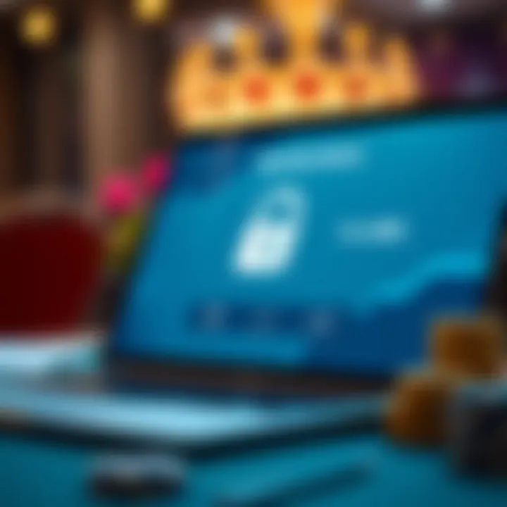 Conceptual graphic showing a secure online transaction with casino bonus activation on a laptop screen