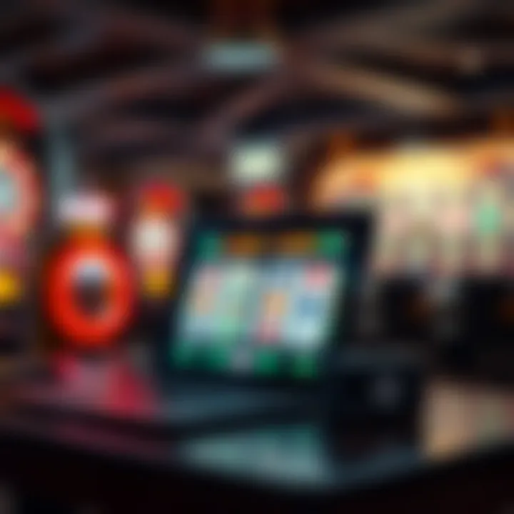 Conceptual illustration of secure online payment options for gambling transactions