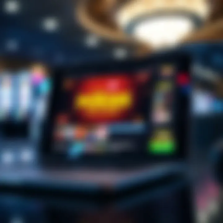 Laptop displaying a secure Australian online casino platform for pokies