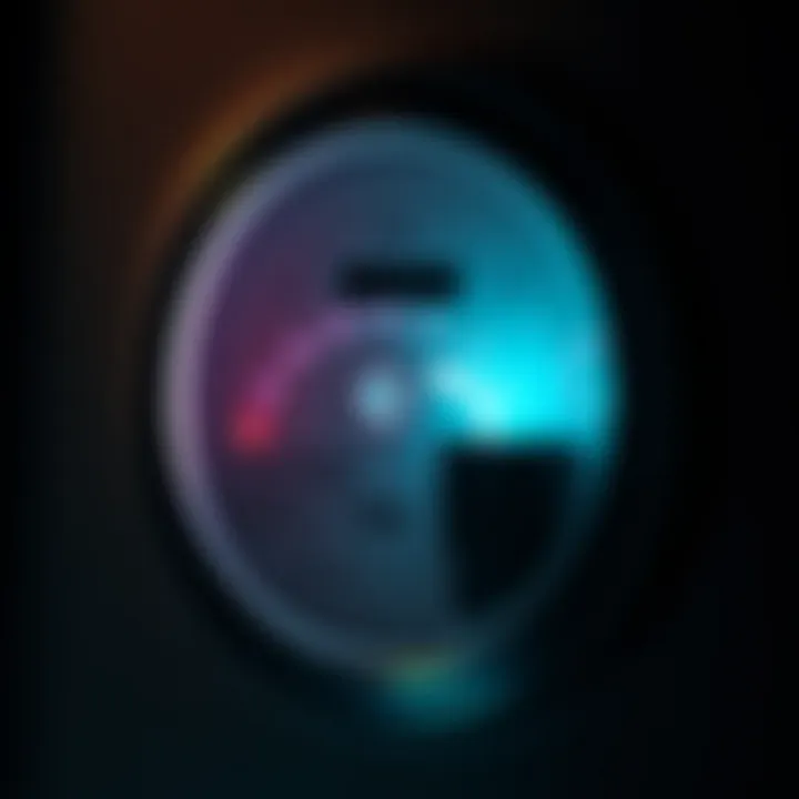 Illustration of an electricity meter with a glowing plug representing energy savings