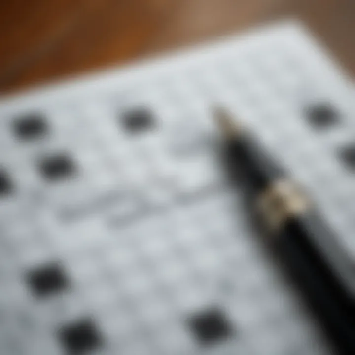 A crossword puzzle grid highlighting the clue 'fair go for shifty Seville barber' with ink pen nearby