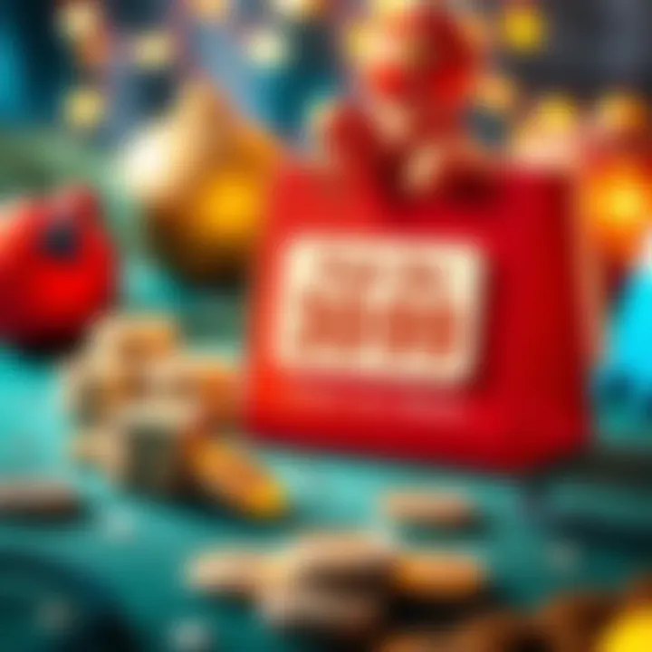 Illustration showing festive season decorations with coins and a calendar symbolizing government bonus timing