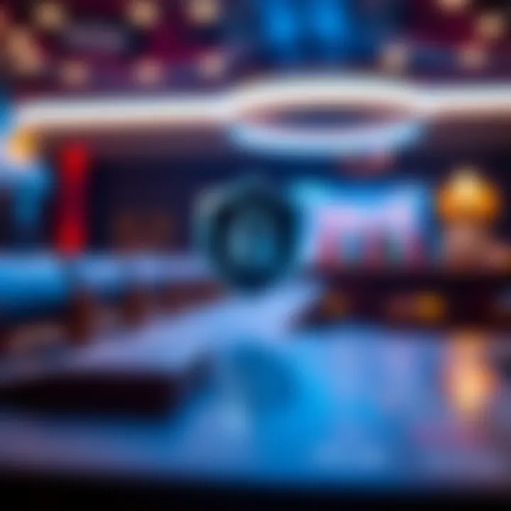 Digital representation of online casino security measures protecting user data