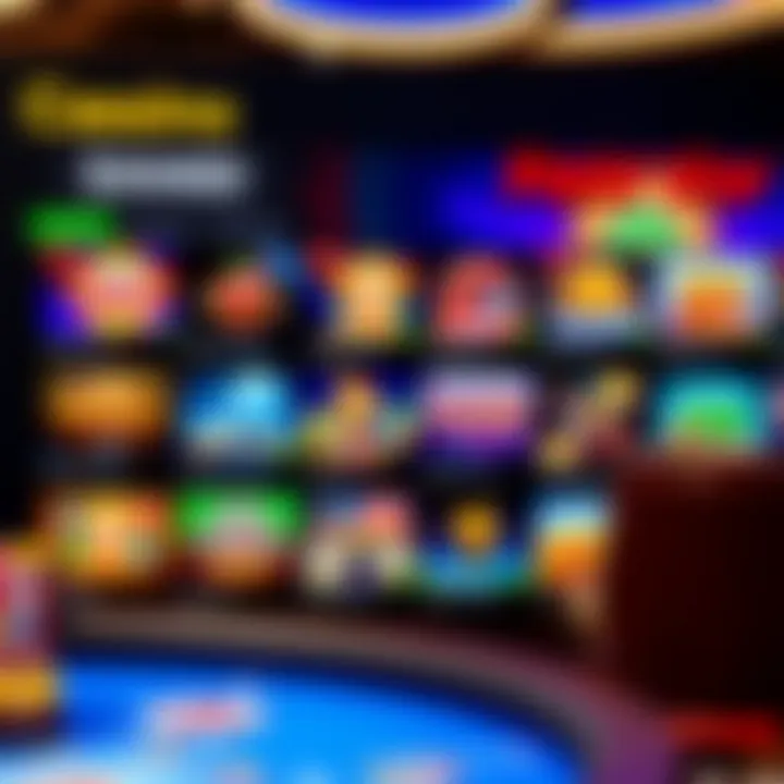 Interface showcasing a variety of casino games available at Fair Go Casino including slots and table games