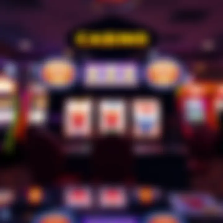 Illustration of a casino slot machine showing winning free spins