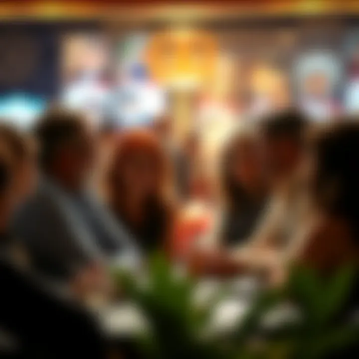 Community Discussion Symbolizing the Fair Go Principle Illustration of diverse community members engaging in a conversation representing fairness and equality in Australian society