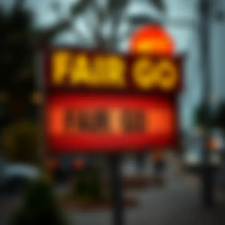 Signboard with the phrase 'Fair Go' displayed in a community setting reflecting Australian cultural values