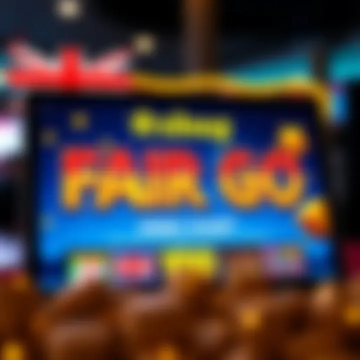 Online casino screen displaying free chip bonus offer on an Australian themed interface