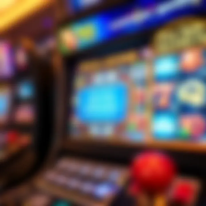 Illustration of a casino slot machine screen displaying free spin bonus notification