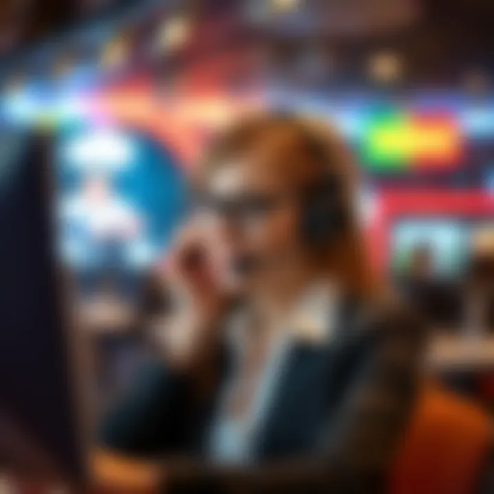 Customer service representative assisting a caller with consumer rights inquiries