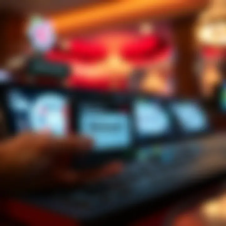 Illustration of a digital wallet displaying a Neosurf deposit code for online casino payment