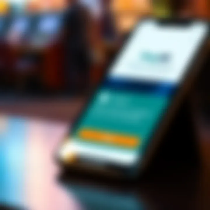 Illustration showing a smartphone screen displaying PayID payment confirmation for an online pokies deposit