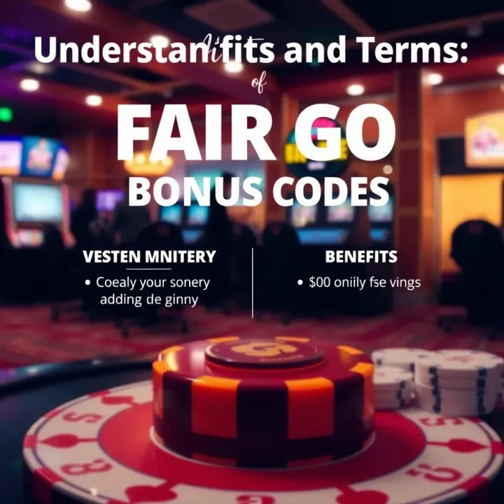 Graphic showing benefits and terms of using online casino bonus codes