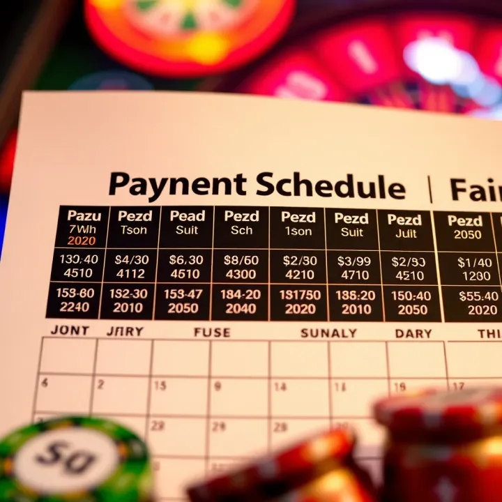 Payment Schedule for Fair Go Bonus Calendar marked with payment dates to signify scheduling of government bonus payouts