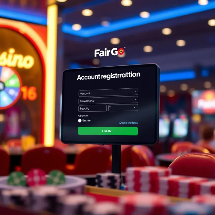 Illustration of account registration with privacy and security icons