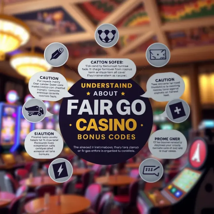 Graphic showcasing various casino bonuses and promotional offers surrounded by caution icons to highlight terms and conditions