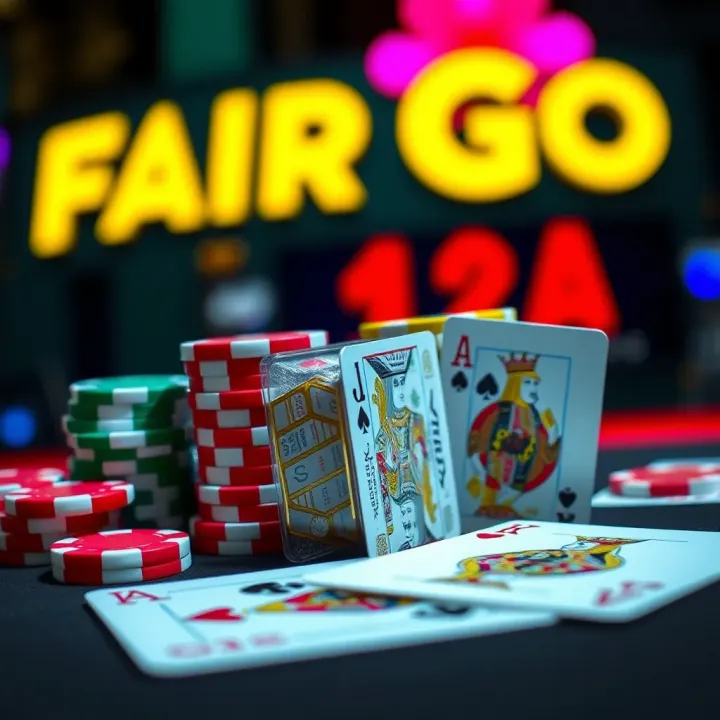 Colorful casino chips and playing cards representing bonus rewards at an online casino