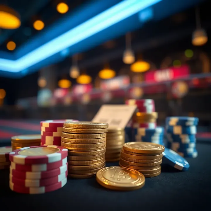 Illustration of cashback benefits with coins and casino chips