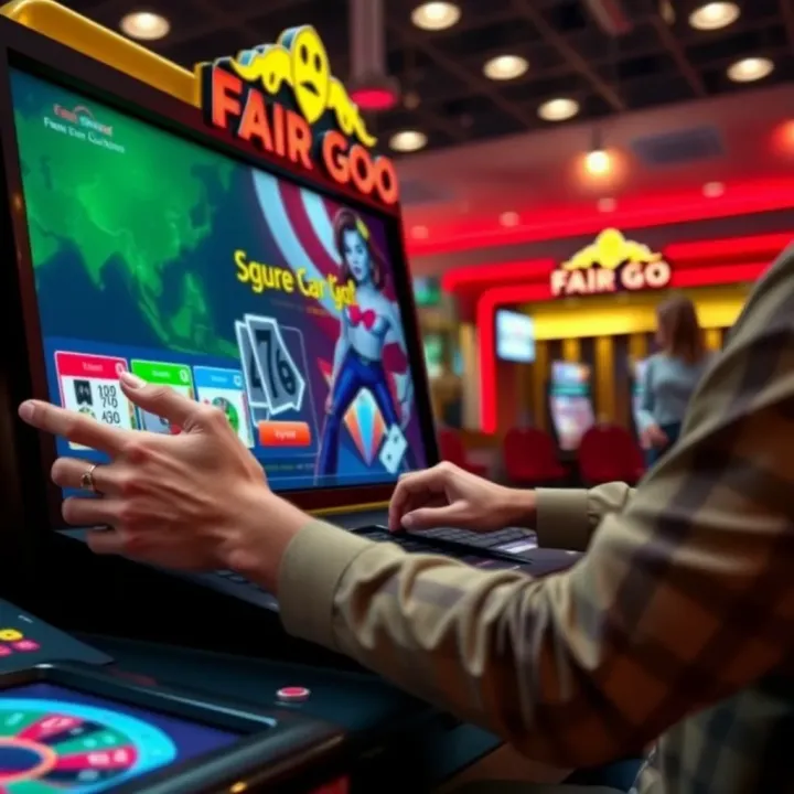 Illustration showing a casino player entering a daily bonus code on Fair Go Casino website to claim rewards