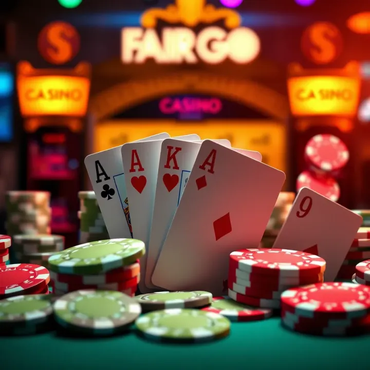 Bright casino chips and playing cards symbolizing online gaming bonuses