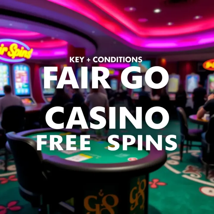 Graphic showing key terms and conditions related to casino free spins bonuses