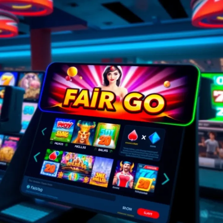 Fair Go Casino Game Selection Showcase Online casino interface displaying a variety of popular slot games with vibrant graphics