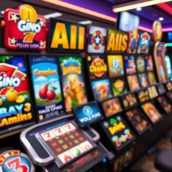 Colorful assortment of online casino game icons with a focus on pokies and card games