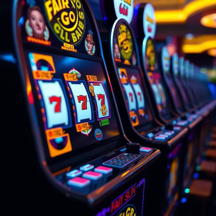 Illustration showing a slot machine with minimal betting credits highlighted