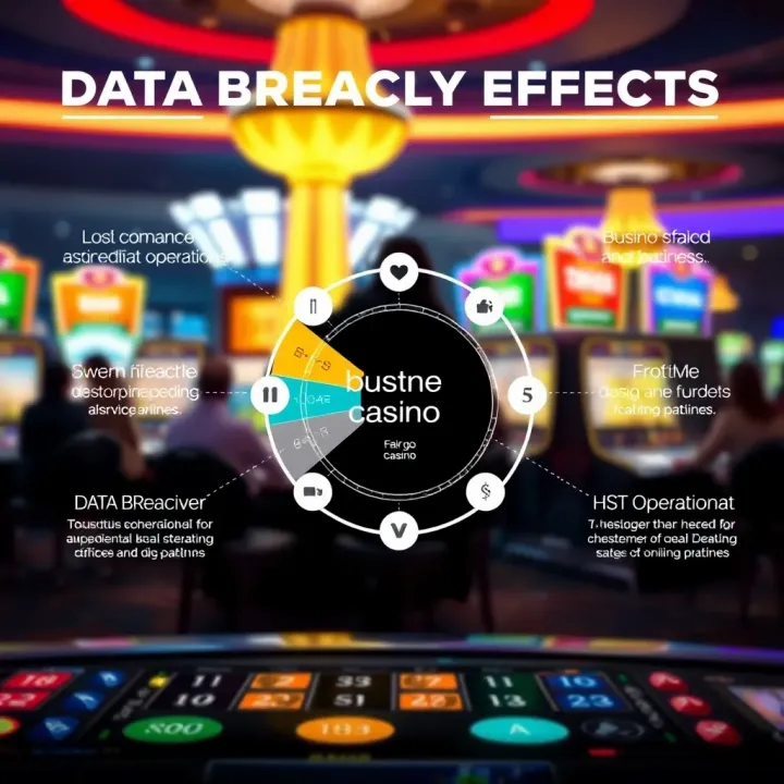 Diagram illustrating data breach impact on users and business operations in online casino