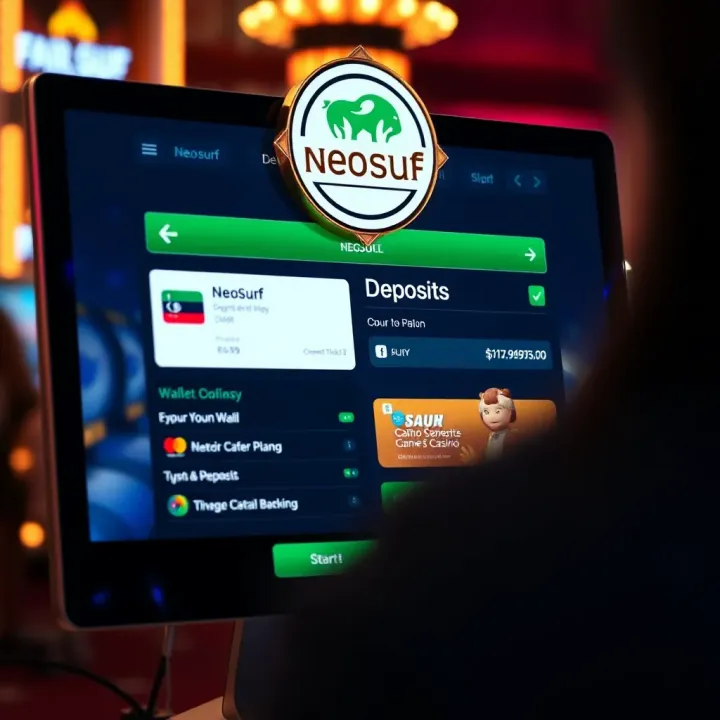 Secure Neosurf payment method interface on Fair Go Casino platform showing wallet balance and deposit options