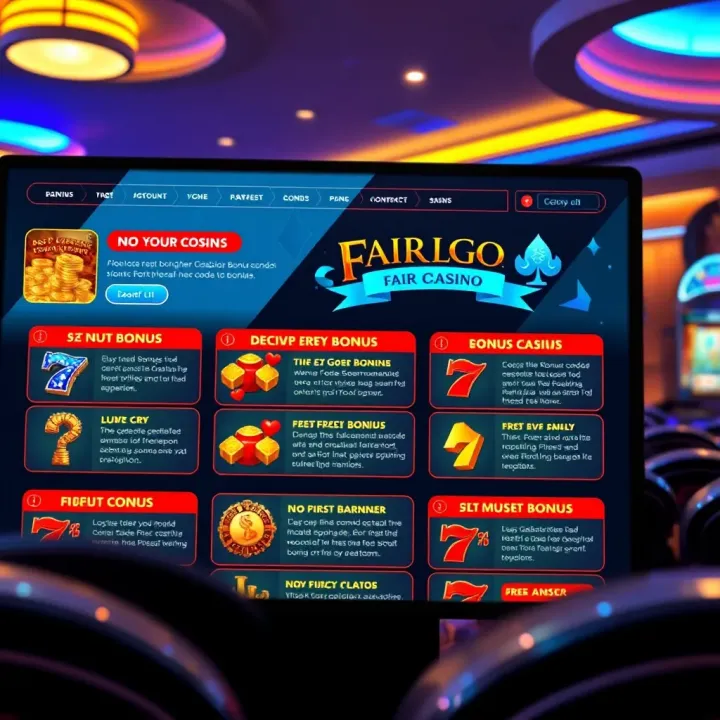 Illustration showing a digital casino interface highlighting no deposit bonus codes and their benefits