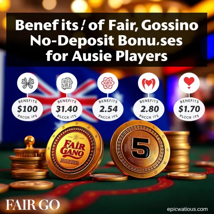 Graphic showing Australian flag and casino tokens to represent benefits for Aussie players