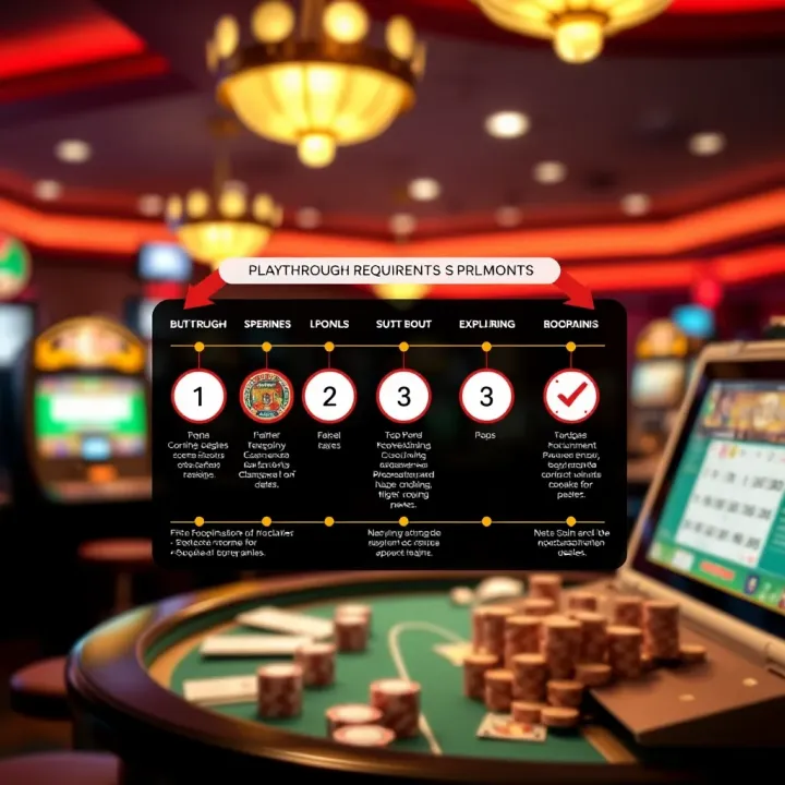 Diagram showing how playthrough requirements work at Fair Go Casino