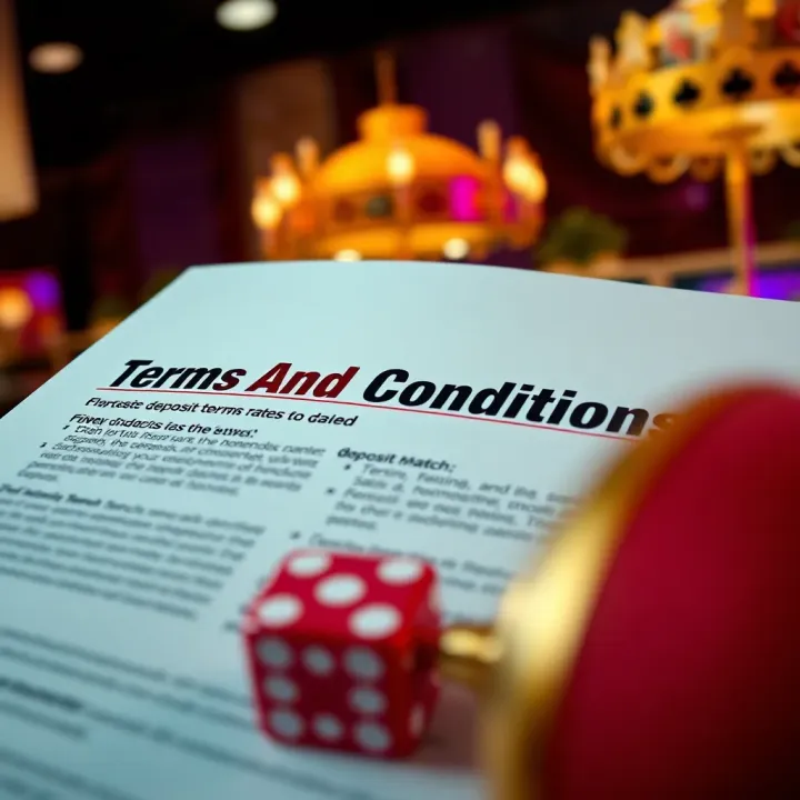 Graphic depicting terms and conditions details associated with casino promotions