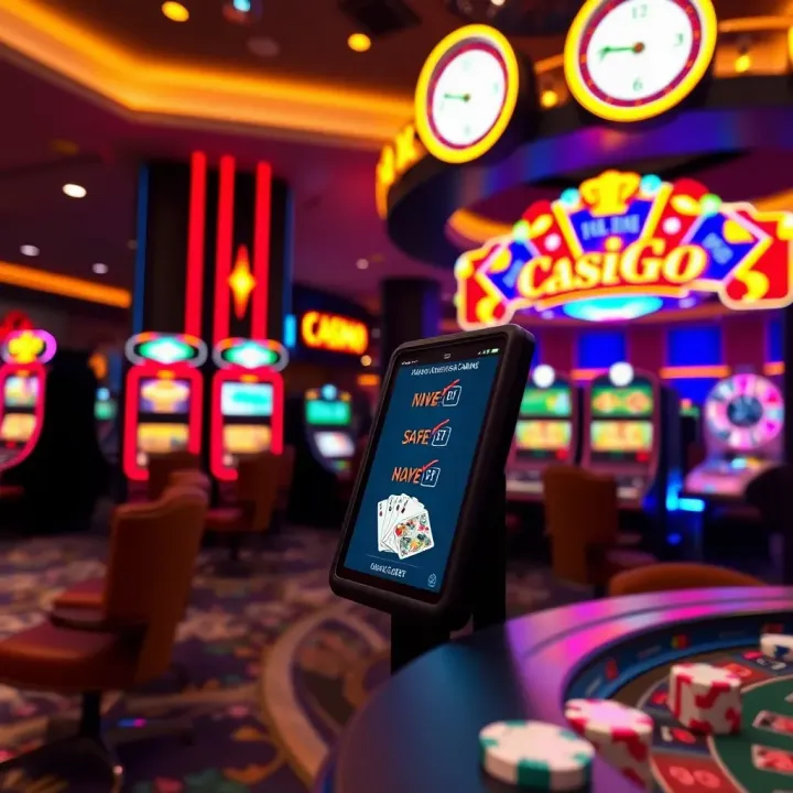 Safe and responsible gaming environment with a digital checklist and casino elements
