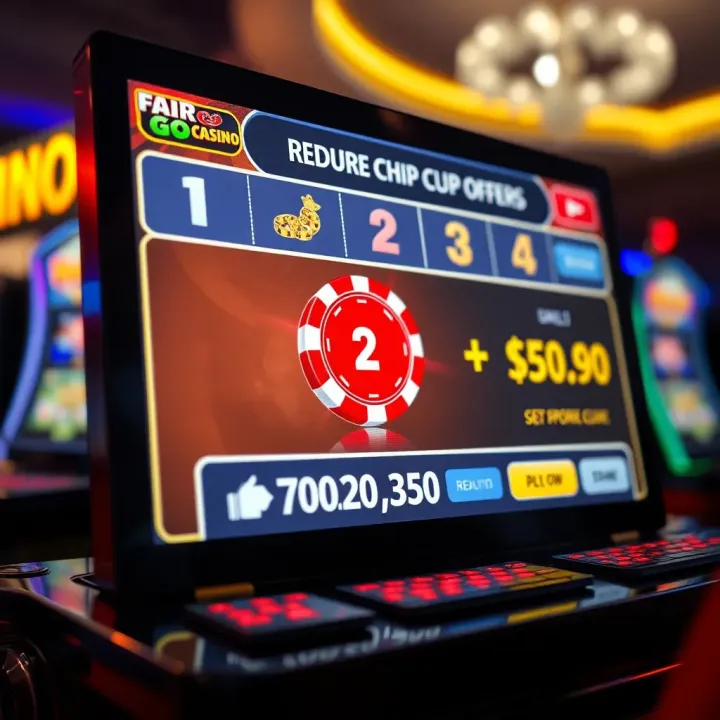 Secure online casino interface showing redemption of promotional chip codes