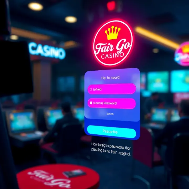 Secure login interface with password protection for Fair Go Casino platform