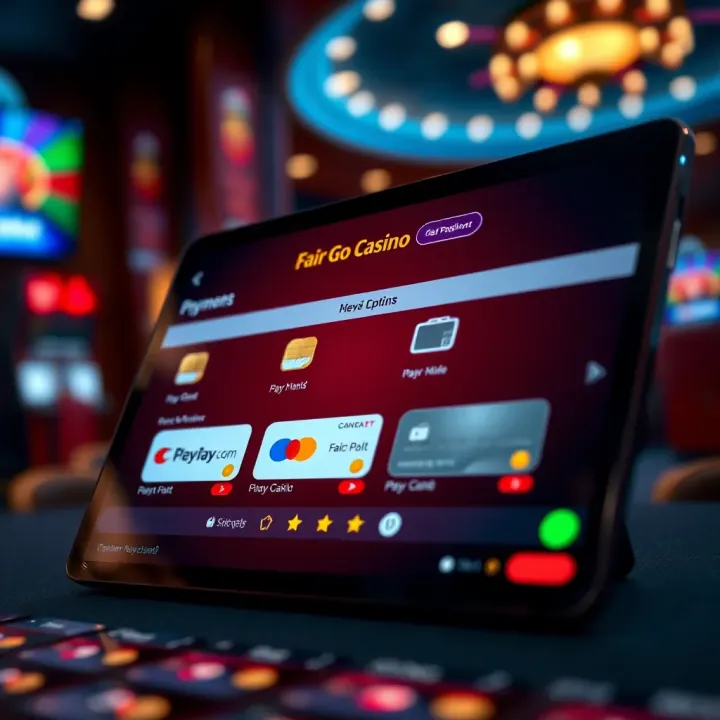 Secure online payment options displayed on a digital device screen