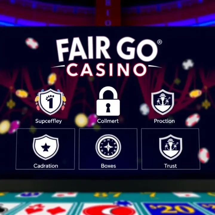 Secure online casino platform showcasing digital security and trust symbols