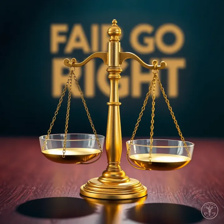 Conceptual graphic depicting consumer rights and housing protections with legal balance scales