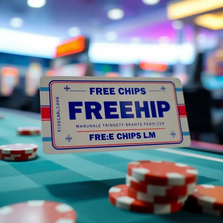 Illustration of a digital voucher representing eligibility and claiming of free chip rewards