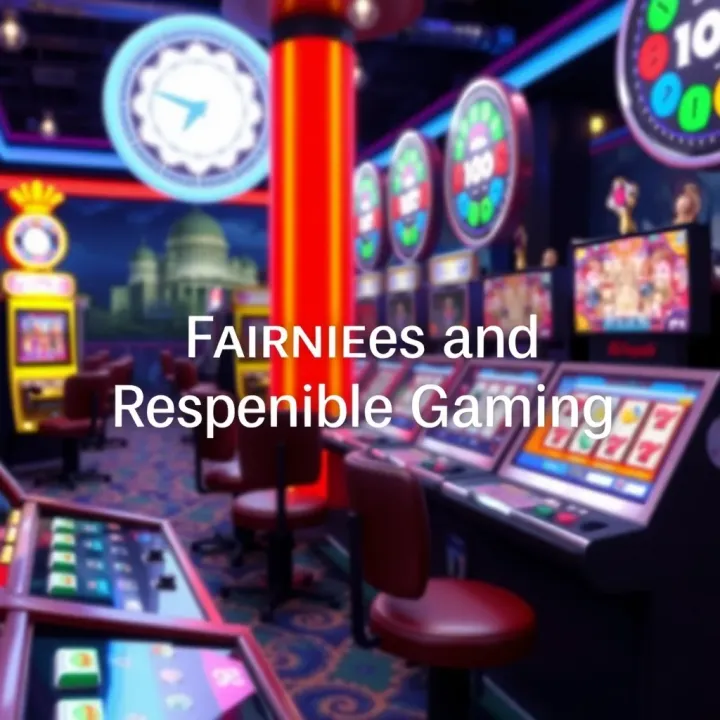 Graphic illustrating principles of fairness and responsible gaming in Fair Go Games environment